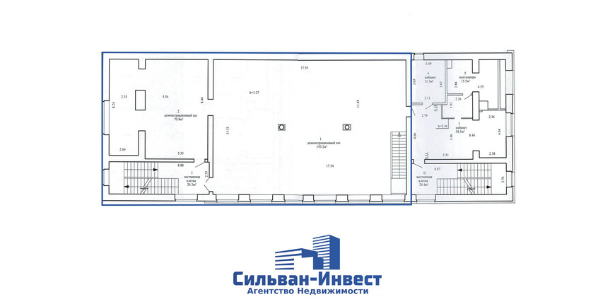 Продажа торговых помещений в статусной локации. 