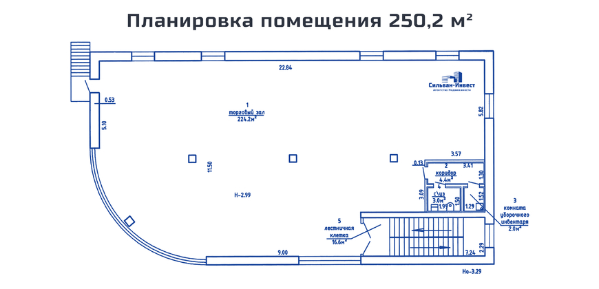 Аренда торгового помещения в центре города