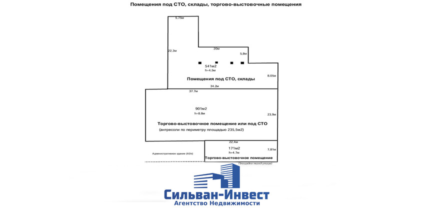 Продажа торговых, производственных и офисных зданий и помещений 