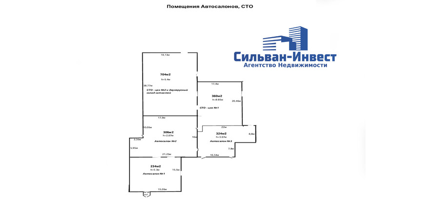 Продажа торговых, производственных и офисных зданий и помещений 