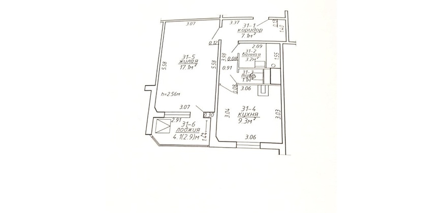 1 комнатная квартира
